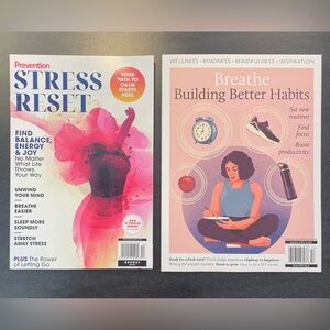 Prevention + Breathe Magazine Bundle | Stress Reset & Building Better Habits